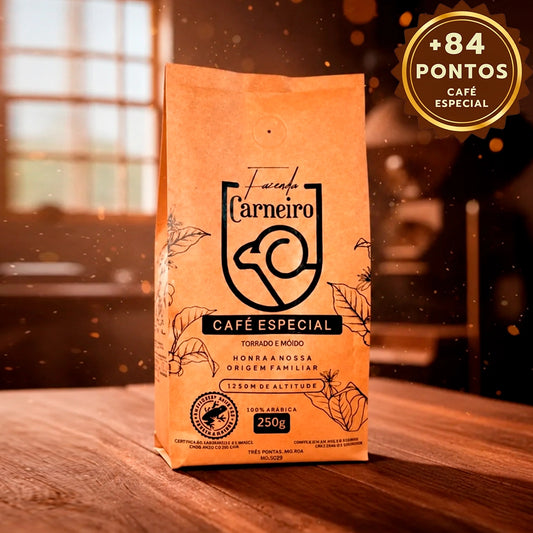 Café Especial +84 Pts Fazenda Carneiro 250g Sul de Minas