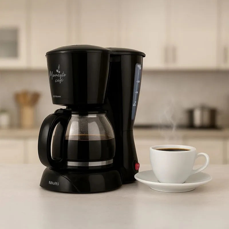 Cafeteira Elétrica 32 Xícaras Filtro Reutilizável e Colher Dosadora 127v Multi - GO037