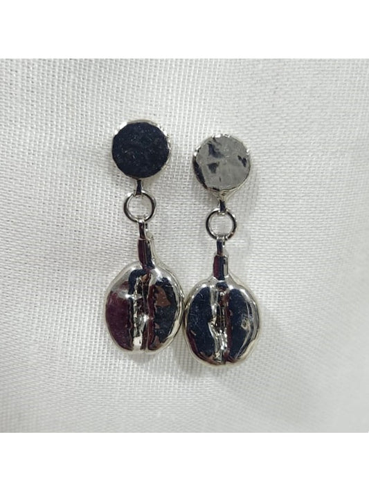 BRINCO PENDENTE OURO NEGRO GRÃO BOURBON