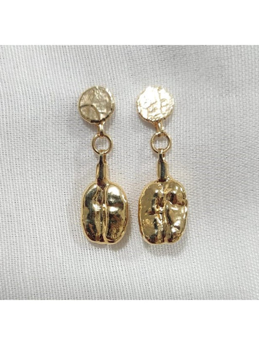 BRINCO PENDENTE OURO ROSÊ GRÃO BOURBON