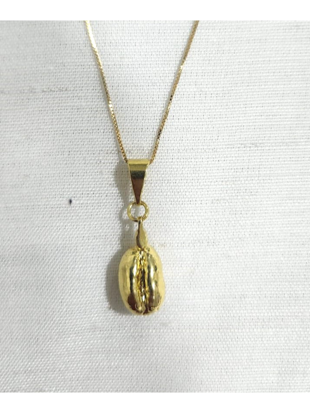 PINGENTE OURO AMARELO GRÃO MOCA