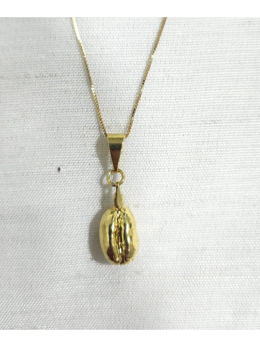 PINGENTE OURO AMARELO GRÃO MOCA