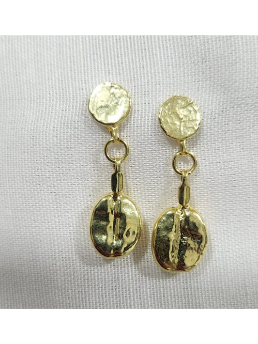 BRINCO PENDENTE OURO AMARELO GRÃO BOURBON