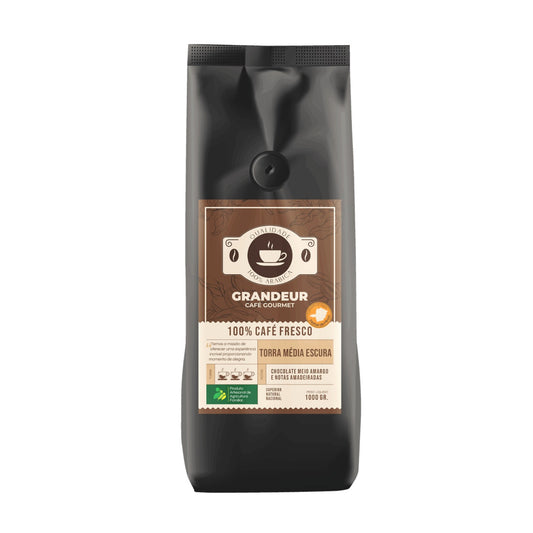 Grandeur Cafe Gourmet Torra Media Escura100%Arabica Matas de Minas1kg Notas Sensoriais Chocolate Meio Amargo Amadeiradas