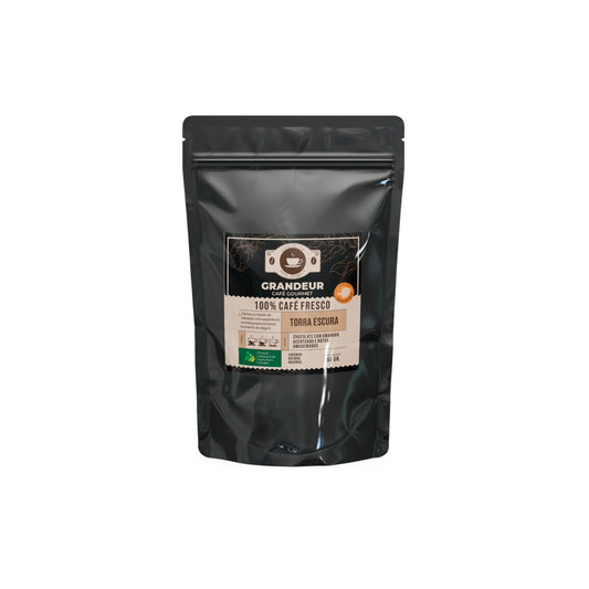 Grandeur Café Gourmet Torra Escura100% Arábica 250g Notas Sensoriais de Chocolate Amargo Amadeiradas Matas de Minas