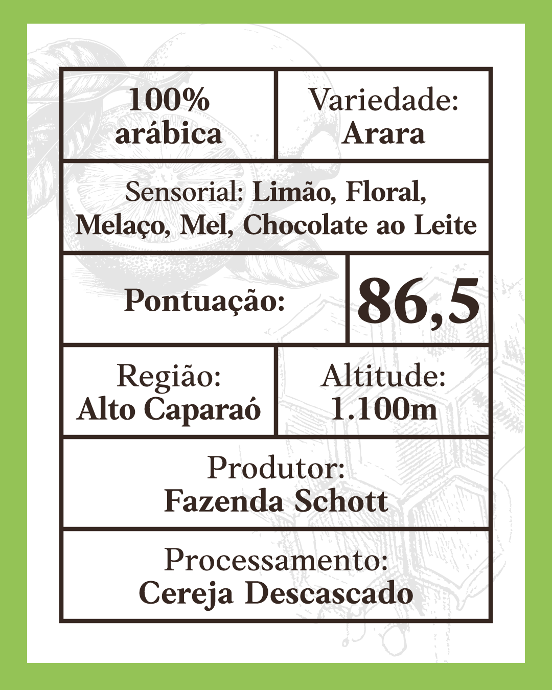 Café Especial Mel e Limão Doko Cafés