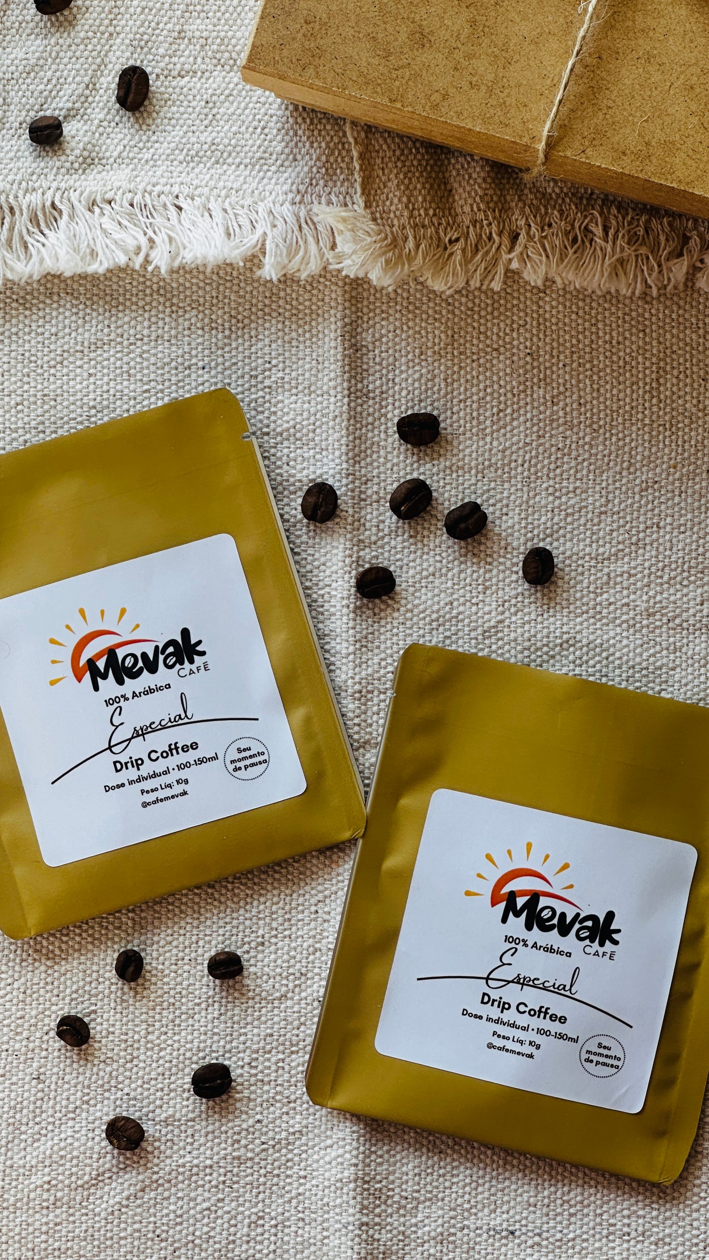 Drip Coffee Momento Aconchego Mevak – Café especial 85 pontos – cx com 10 drips