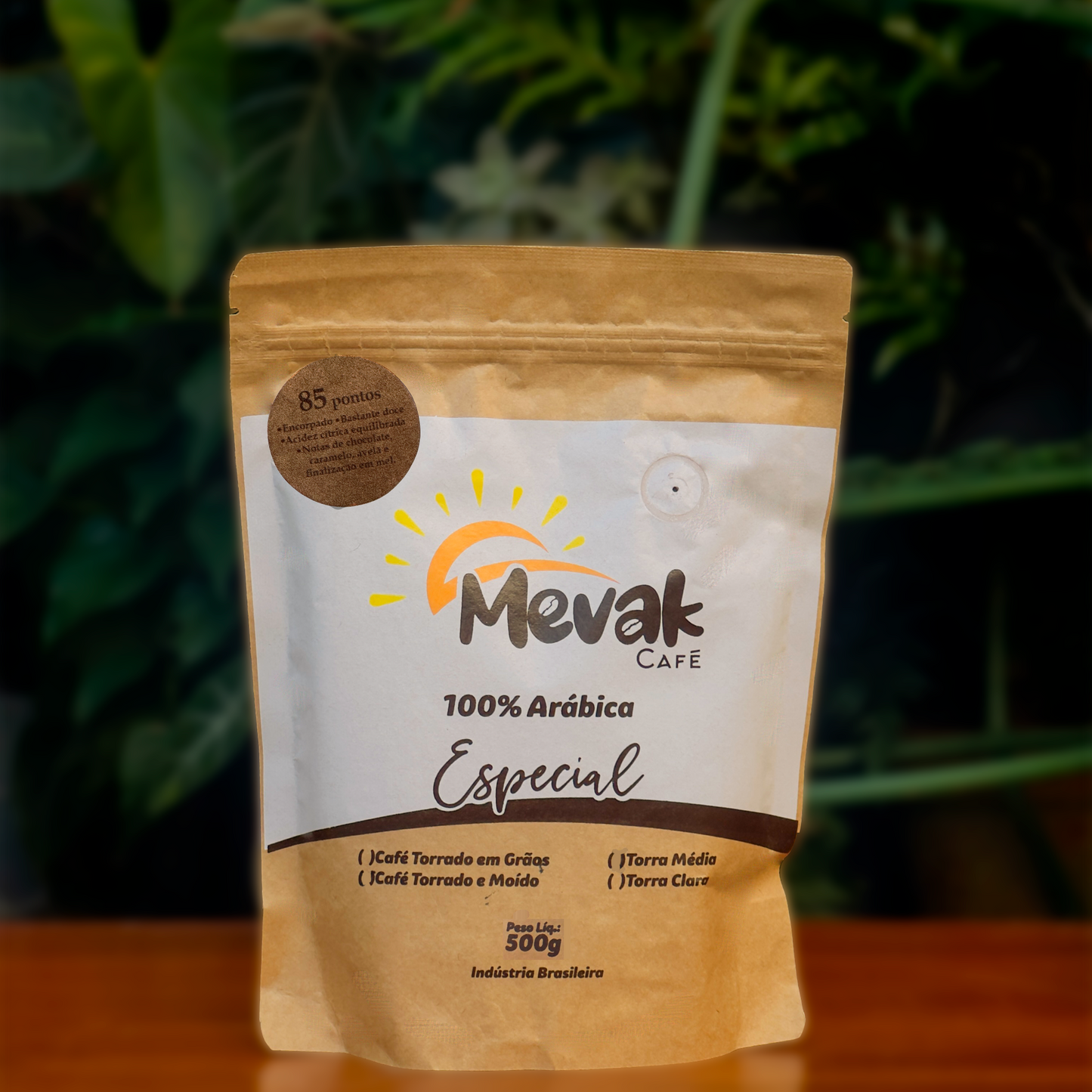 Mevak Café Especial 85 pontos 500g torrado 100 % Arábica