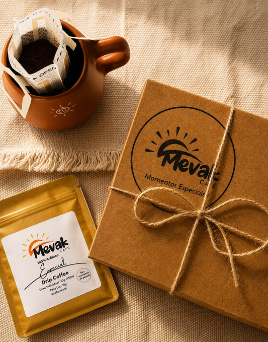 Drip Coffee Momento Aconchego Mevak – Café especial 85 pontos – cx com 10 drips