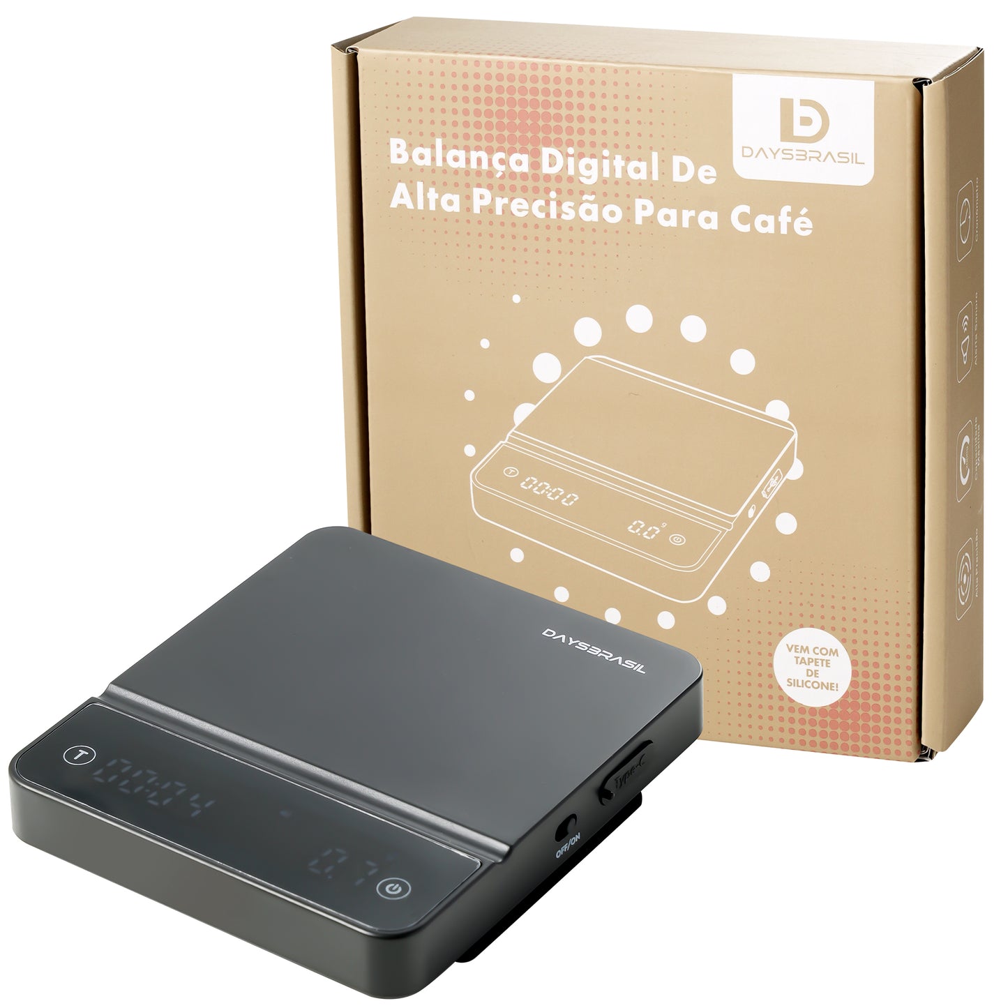 Balança Digital de Alta Precisão para Café DaysBrasil