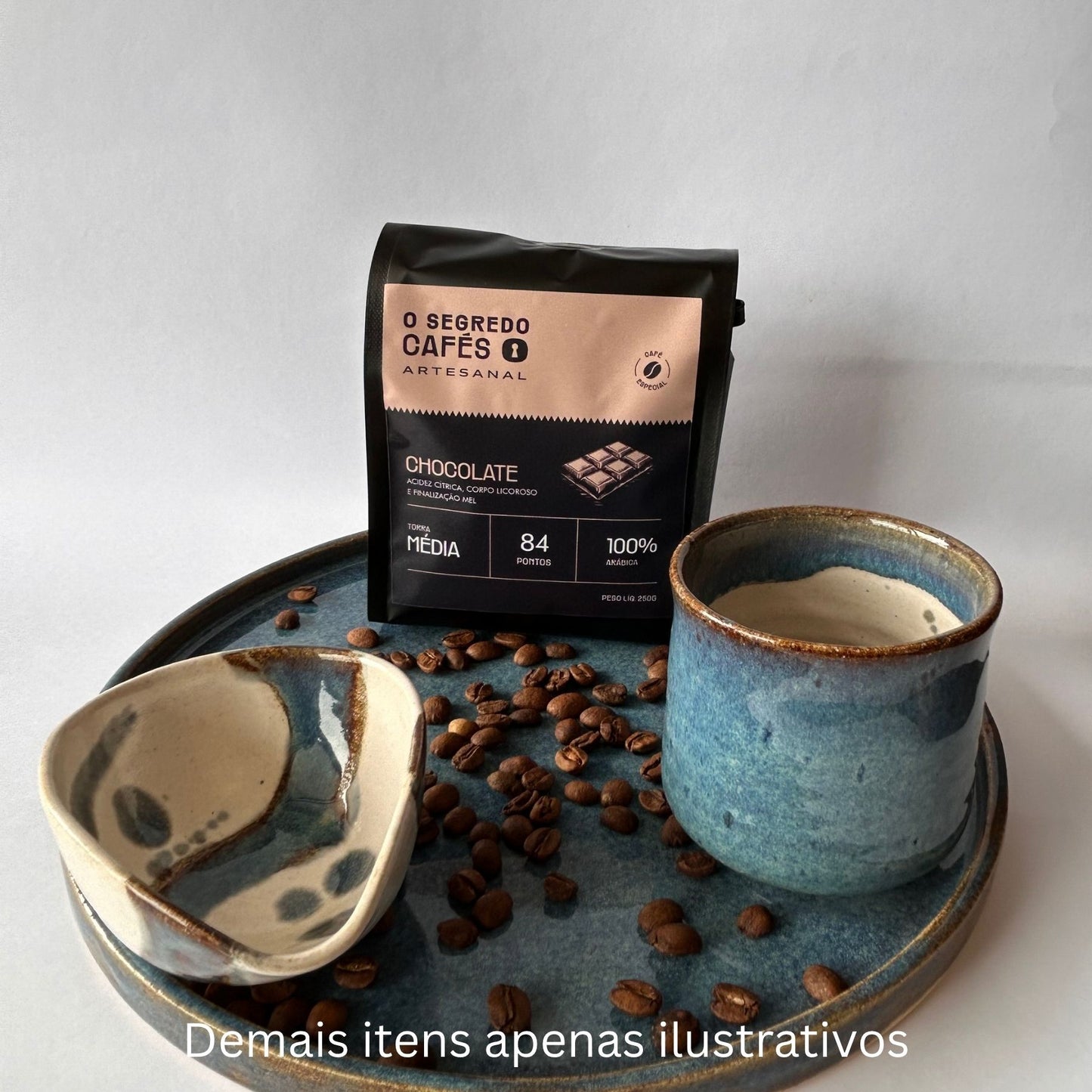Café Especial Chocolate 70 Vinhoso, Cítrico e Frutado O Segredo Cafés 250g