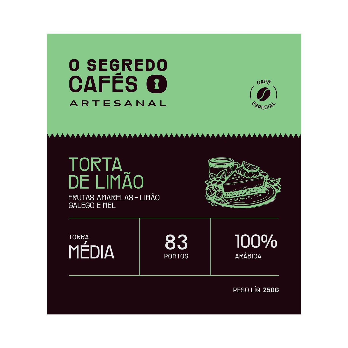 Café Especial  Torta de Limão