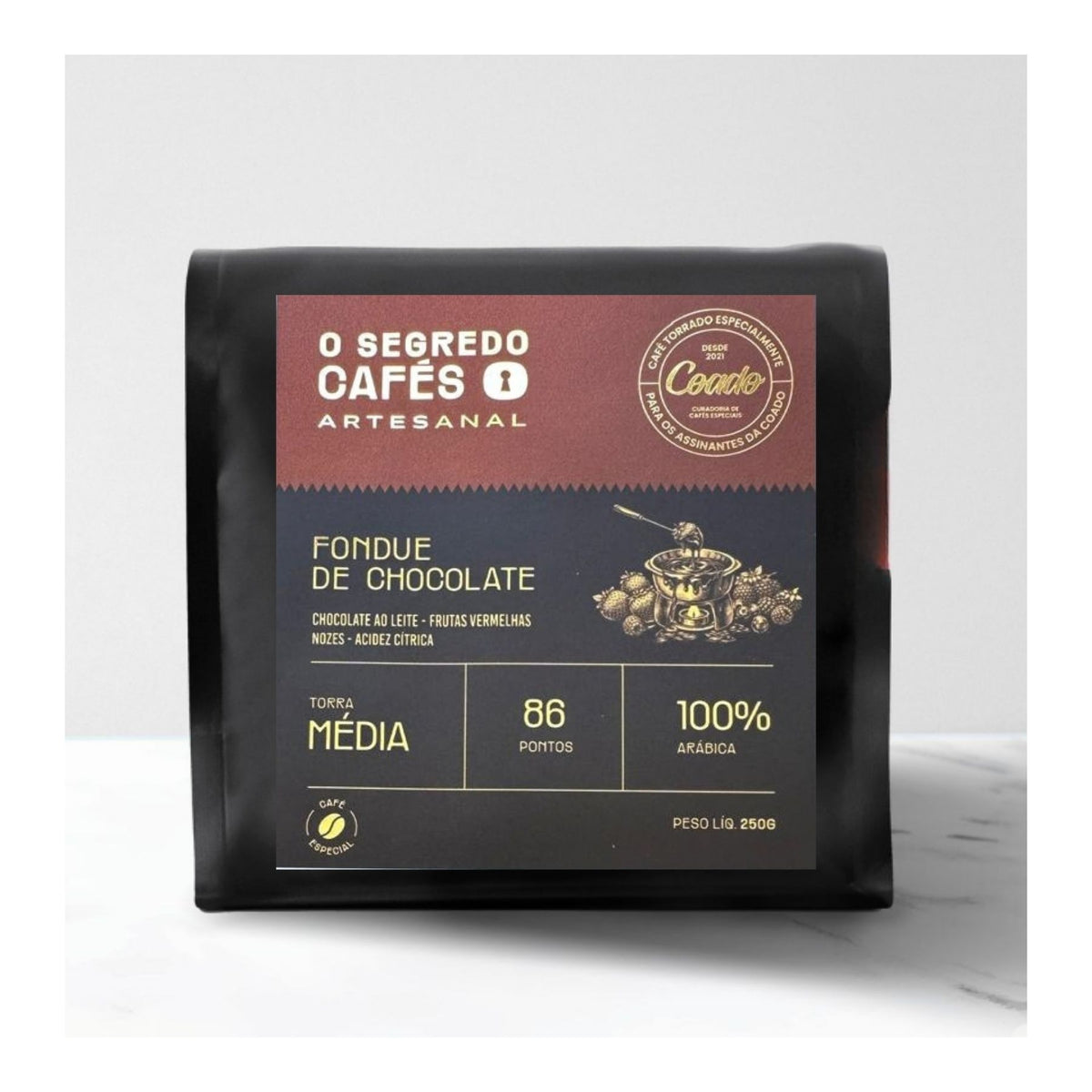 Café Especial Fondue de Chocolate Edição Premium O Segredo Cafés 250g