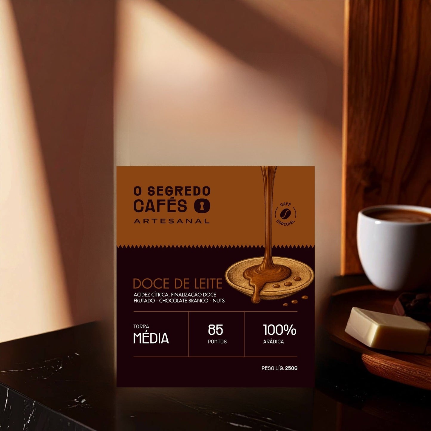 Café Especial Doce de Leite O Segredo Cafés 250g