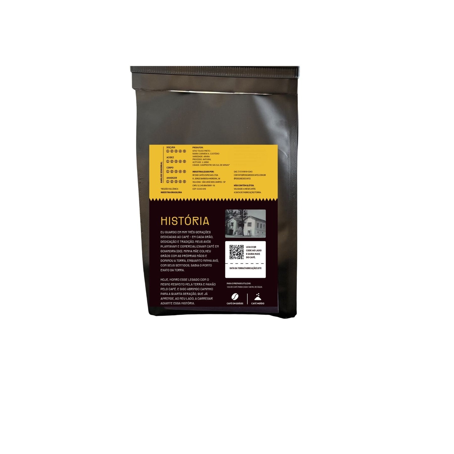 Café Especial Frutas Amarelas O Segredo Cafés 250g