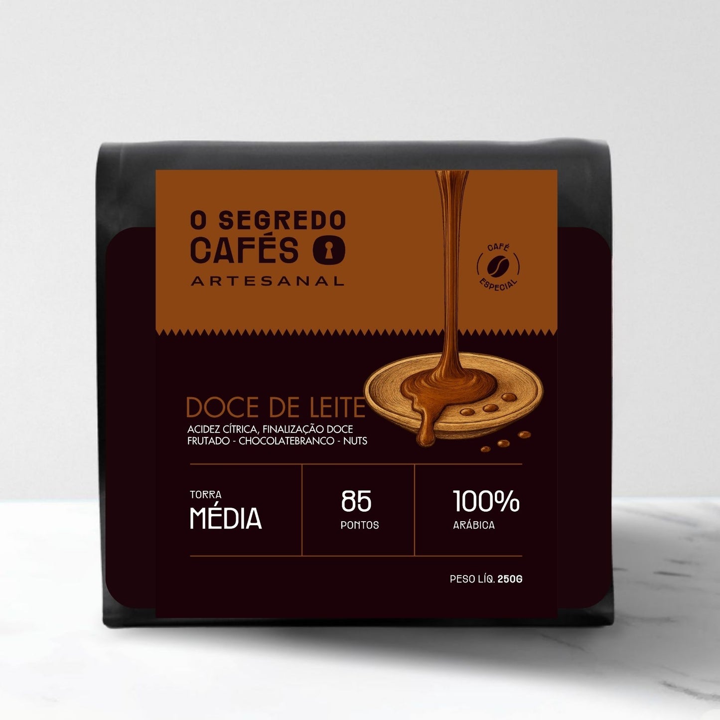 Café Especial Doce de Leite O Segredo Cafés 250g