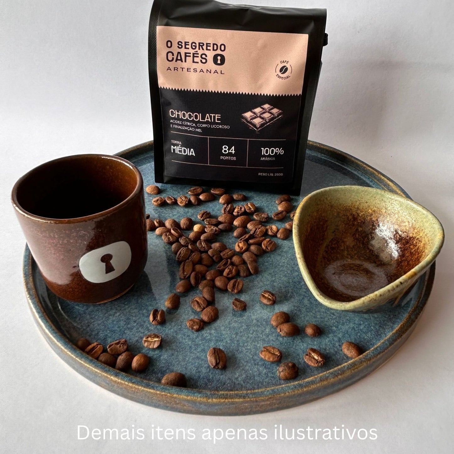 Café Especial Chocolate 70 Vinhoso, Cítrico e Frutado O Segredo Cafés 250g
