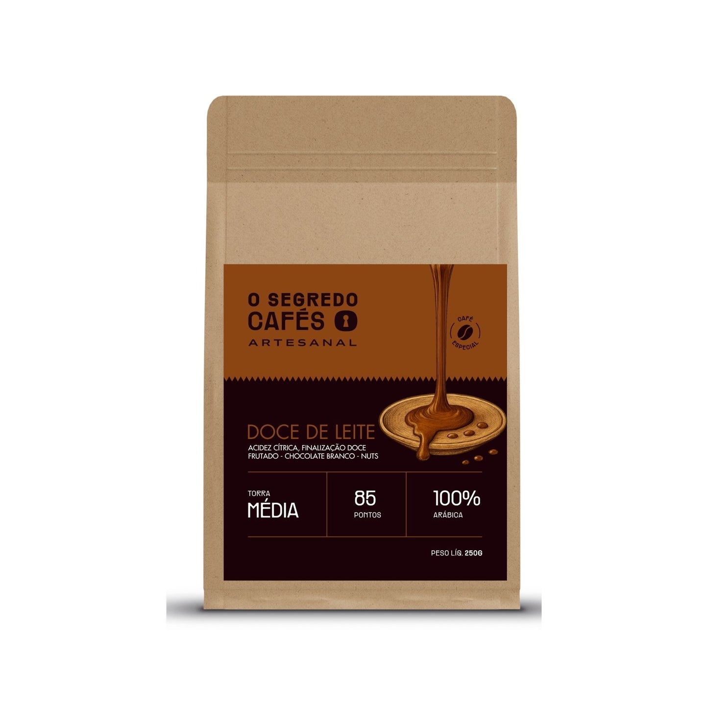 Café Especial Doce de Leite O Segredo Cafés 250g