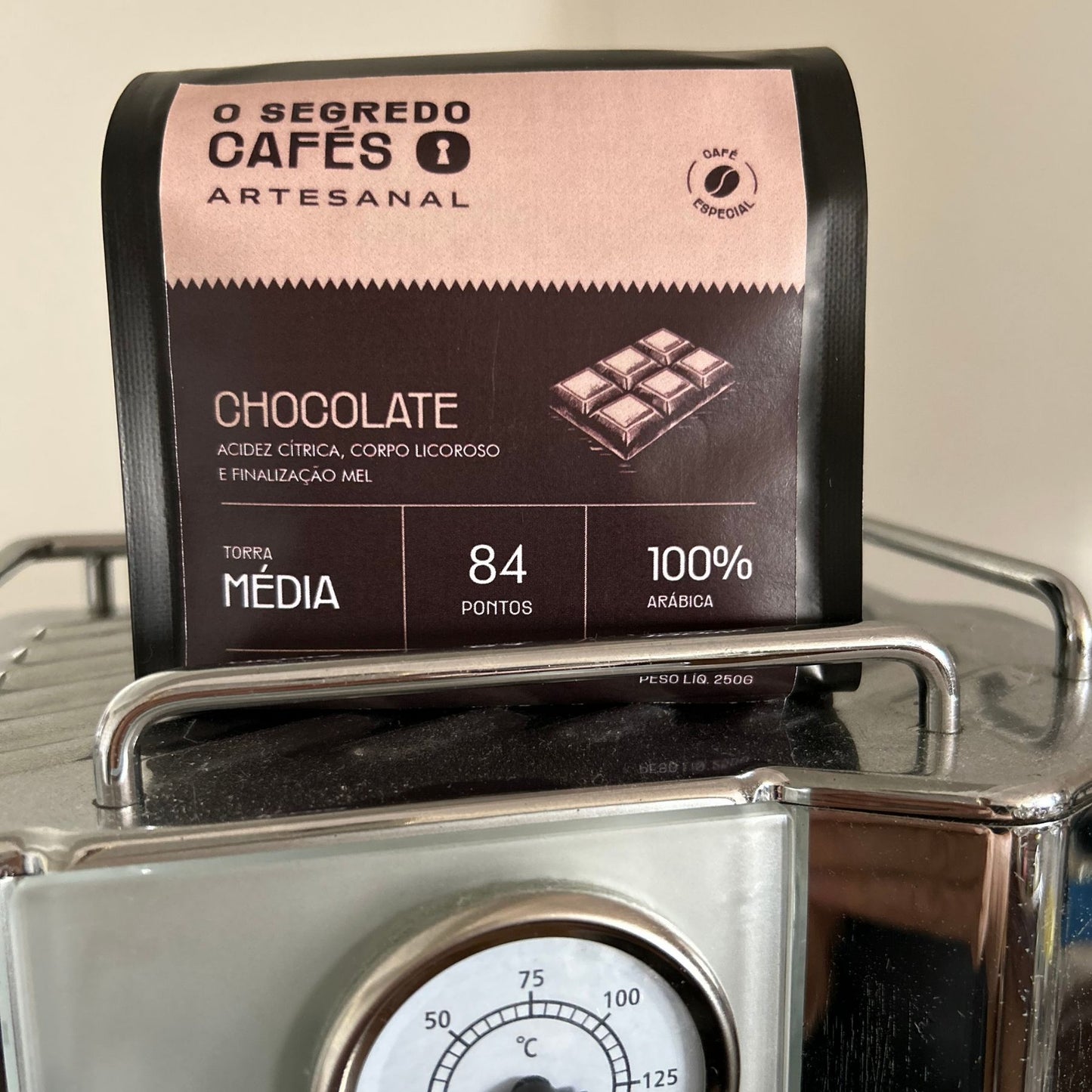 Café Especial Chocolate 70 Vinhoso, Cítrico e Frutado O Segredo Cafés 250g