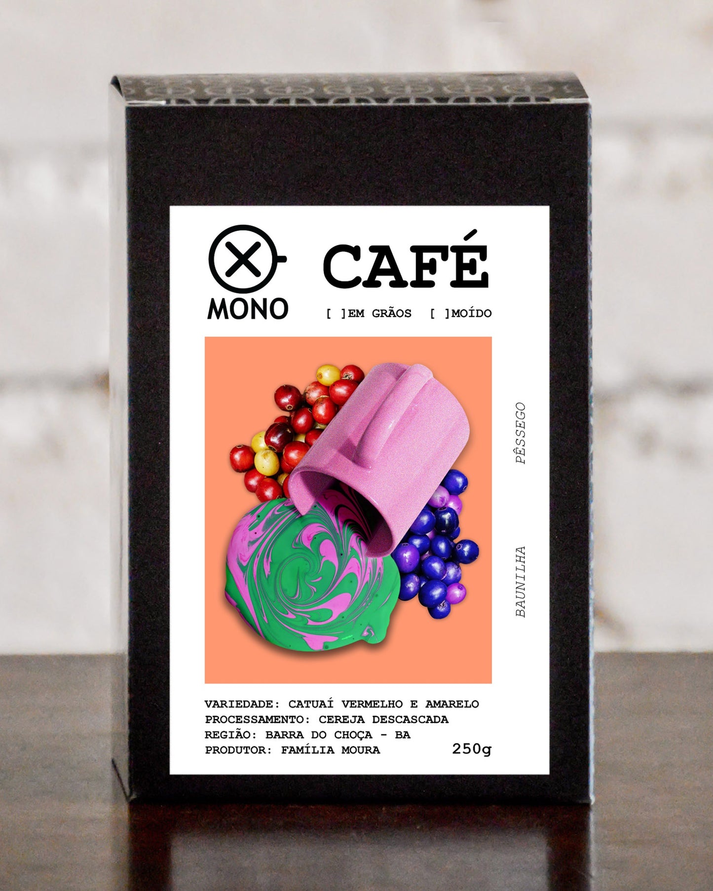 Catuaí vermelho e amarelo da Família Moura 250g em grãos