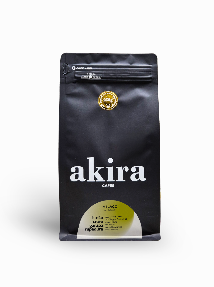 Café especial Melaço 250g em grãos Akira Cafés