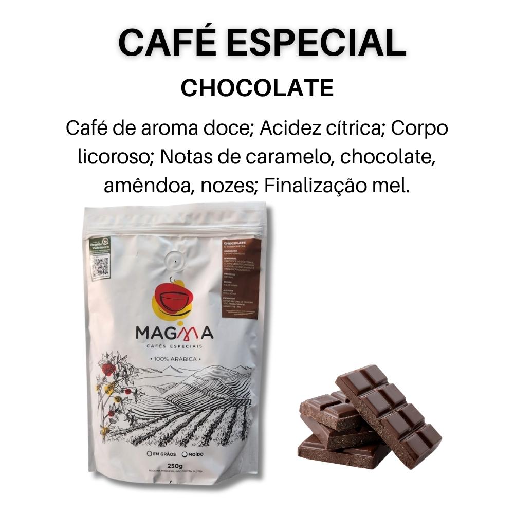 Café Especial Magma Chocolate MOÍDO 250g 100% Arábica