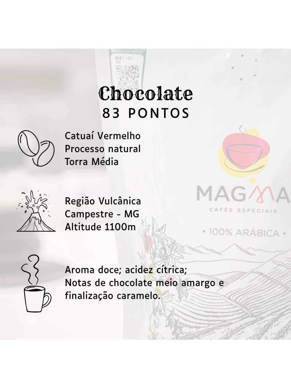 Kit Café Especial Magma 3 Aromas 250g GRÃOS 100% Arábica