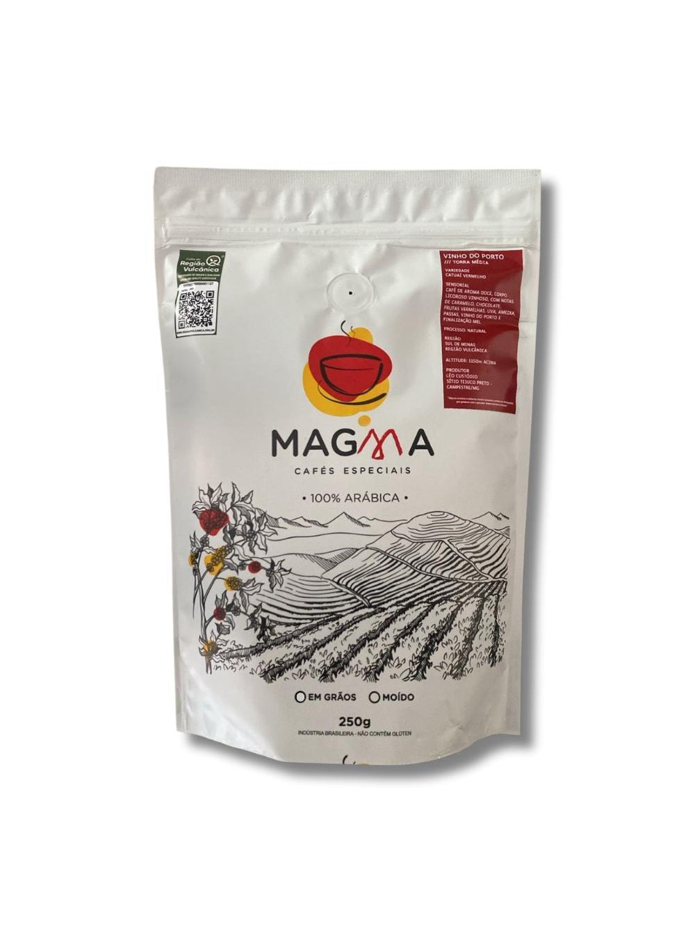 Café especial Vinho do Porto GRÃOS 250g 100% Arábica