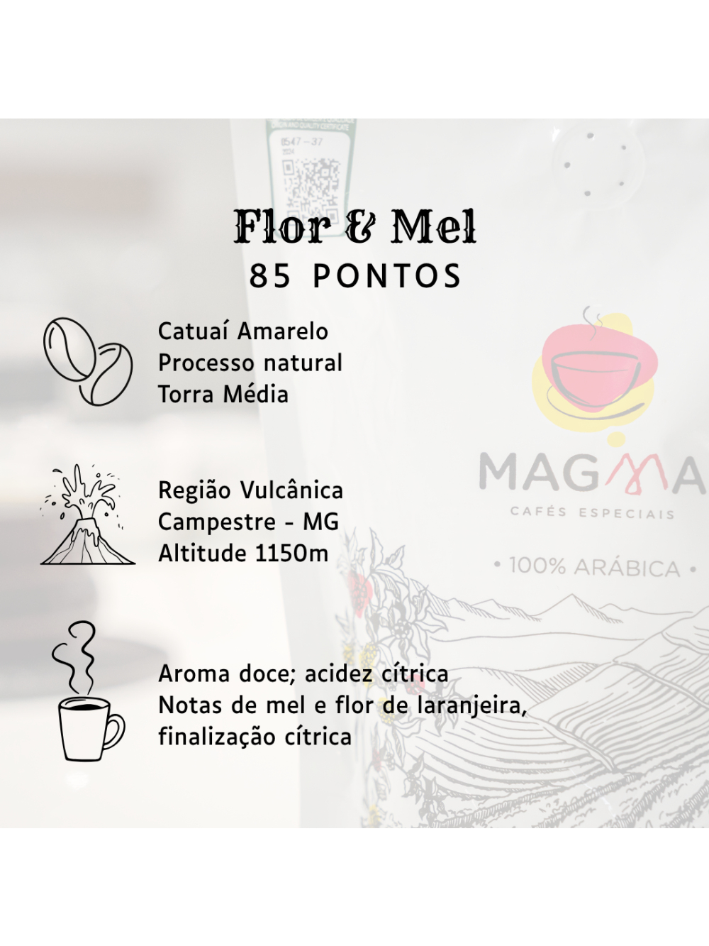 Kit Café Especial Magma 3 Aromas 250g GRÃOS 100% Arábica