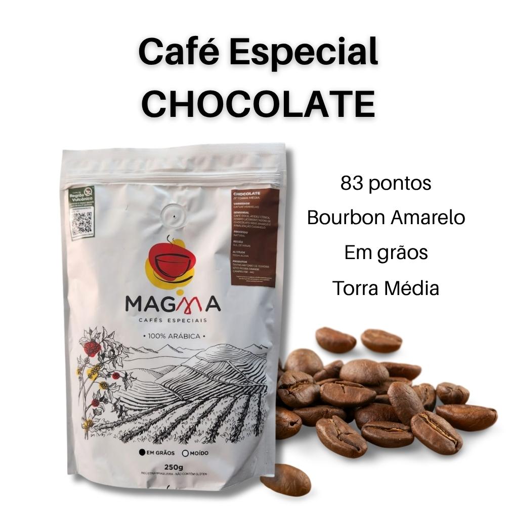 Café Especial Magma Chocolate GRÃOS 250g 100% Arábica