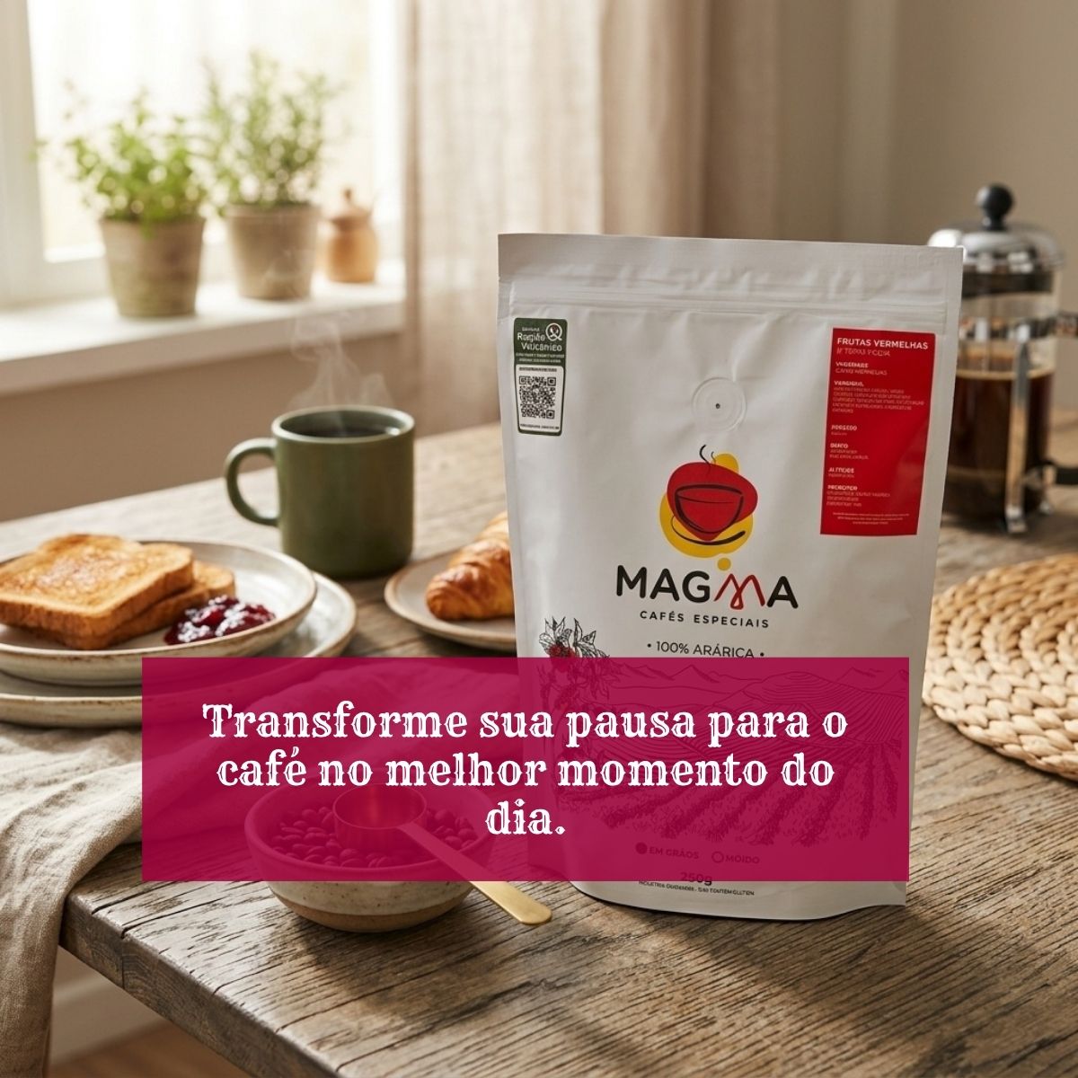 Café Especial em Grãos Frutas Vermelhas 250g  100% Arábica