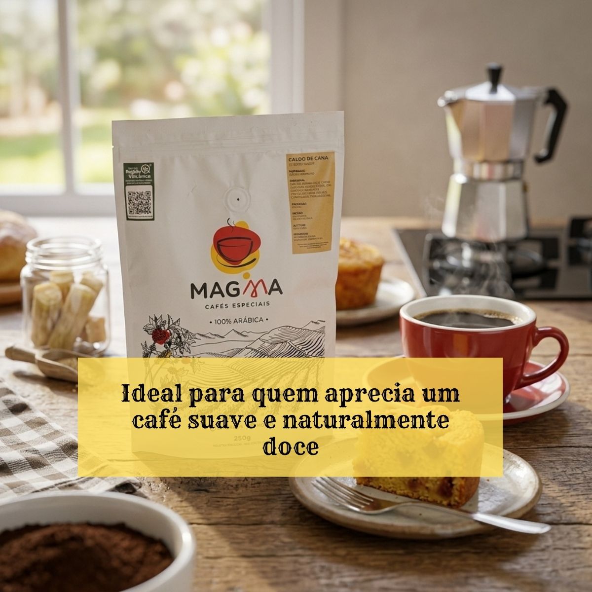Café Especial Magma Caldo de Cana Moído 250g 100% Arábica