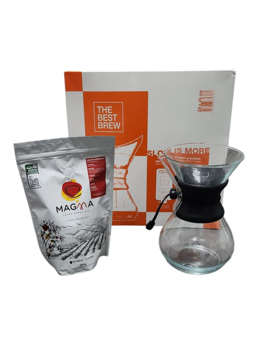 Kit Decanter Tipo Chemex + Café especial + filtro de papel