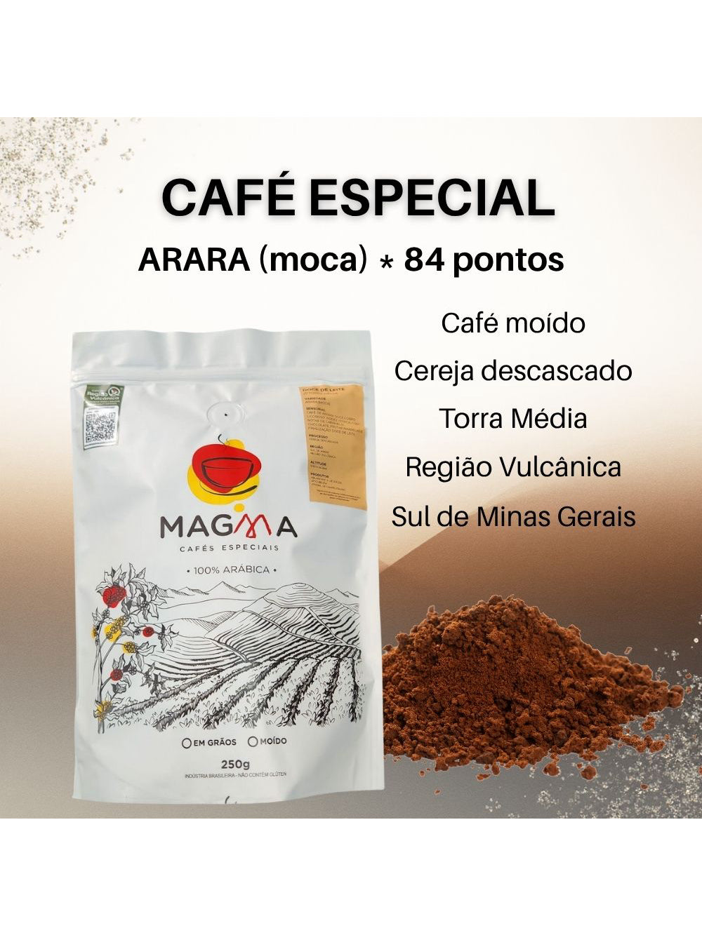 Café especial Doce de Leite MOÍDO  250g 100% Arábica