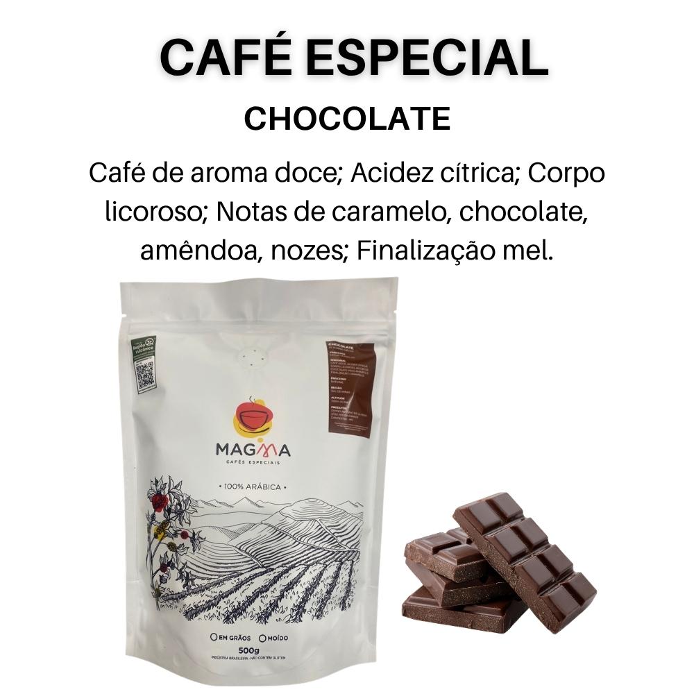 Café Especial Magma Chocolate Grãos 500g 100% Arábica