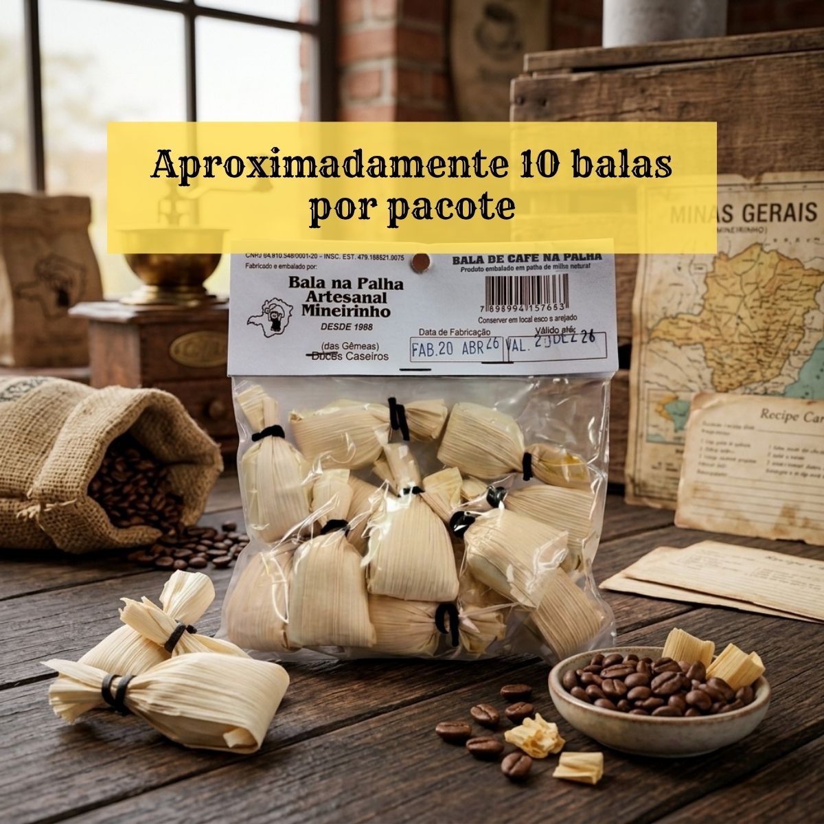 Bala de Café na Palha 140g
