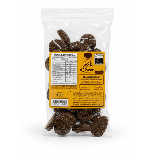 Biscoitos Artesanais Sabor Café com Chocolate 150g