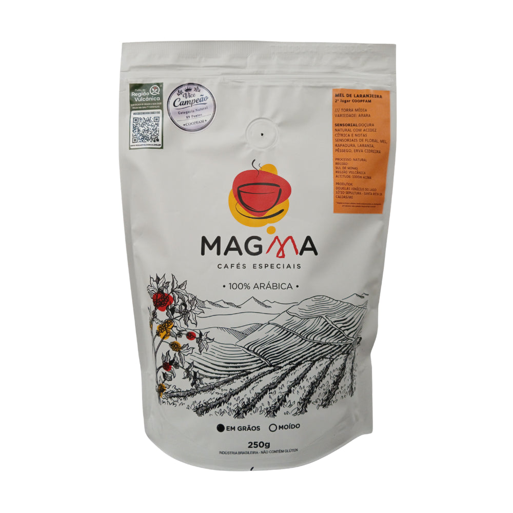 Café Especial 89 pontos Mel de Laranjeira em Grãos 250g