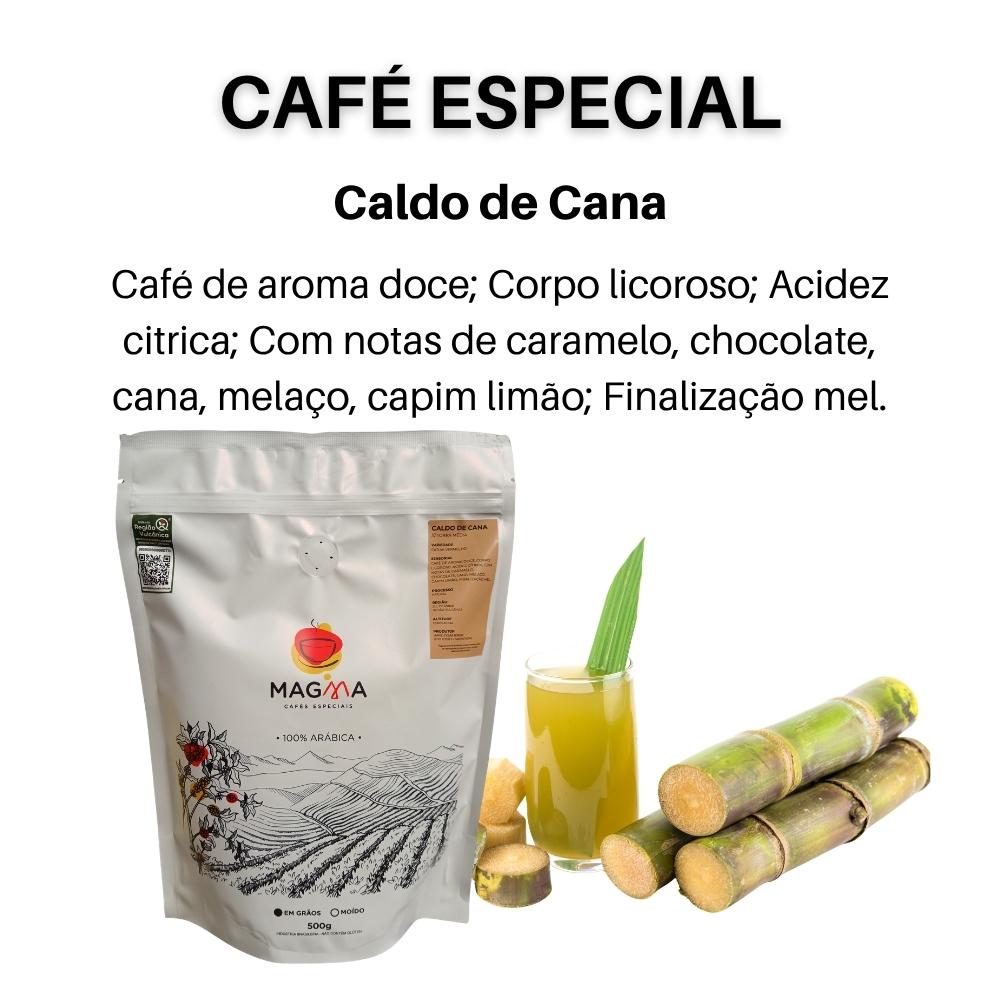 Café Especial Magma Caldo de Cana Grãos 500g com 86 pontos