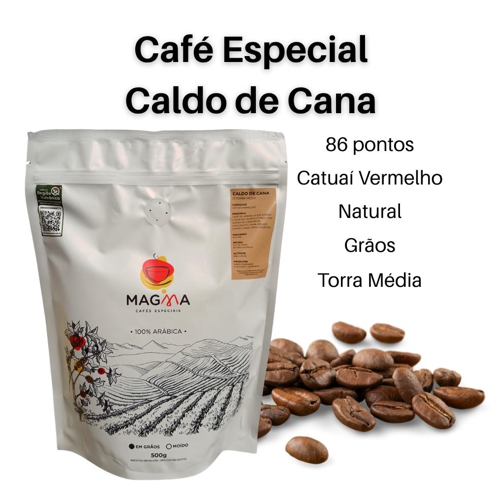 Café Especial Magma Caldo de Cana Grãos 500g com 86 pontos
