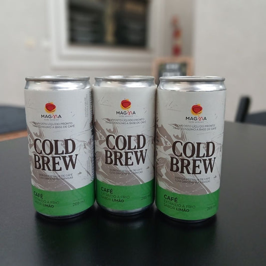 Cold Brew Magma Cafés sabor Limão Kit com 3 unidades
