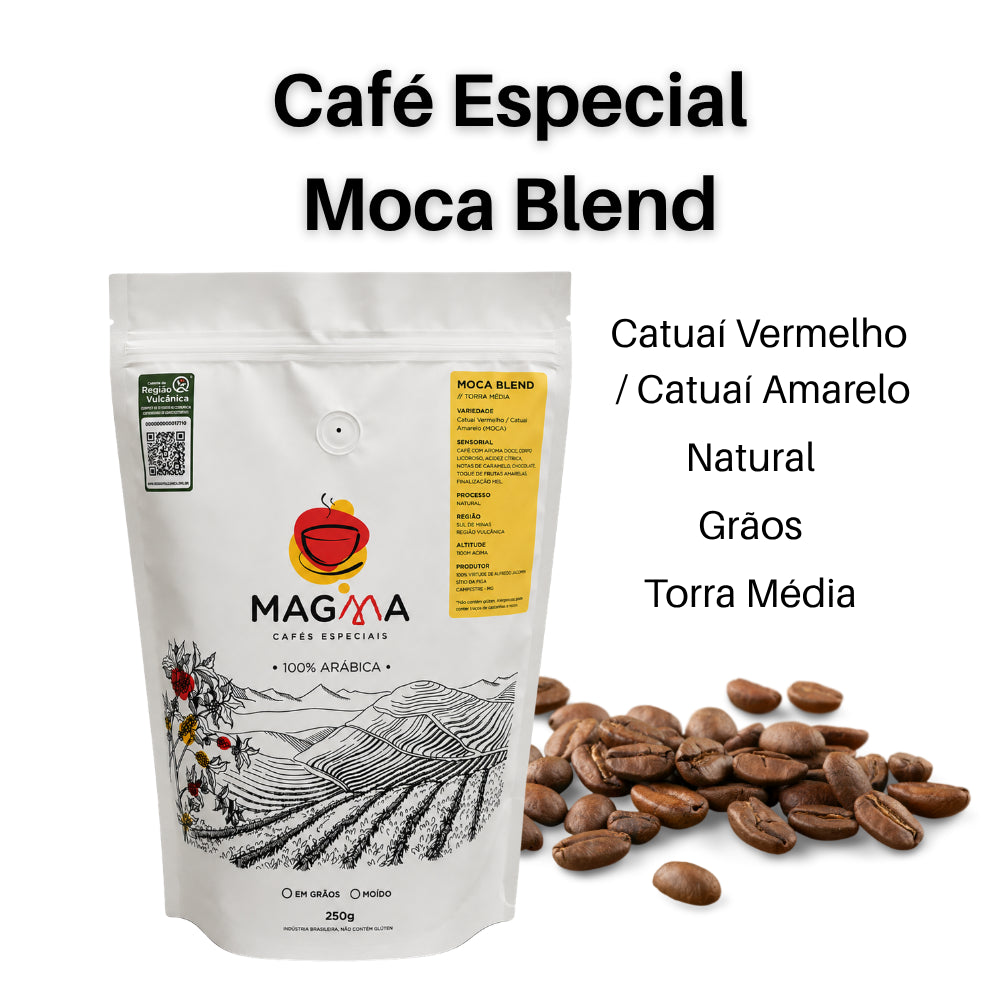 Café Especial Moca Blend em Grãos 250g