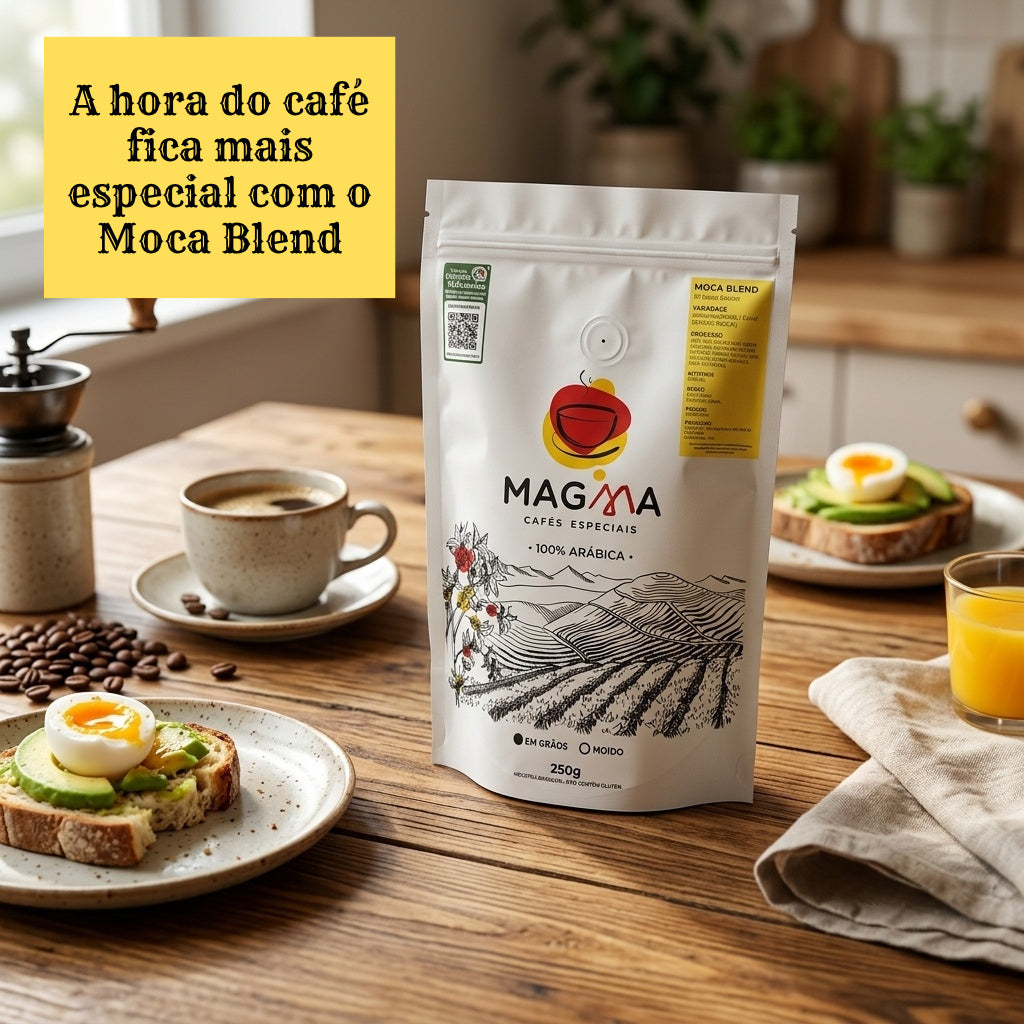 Café Especial Moca Blend em Grãos 250g