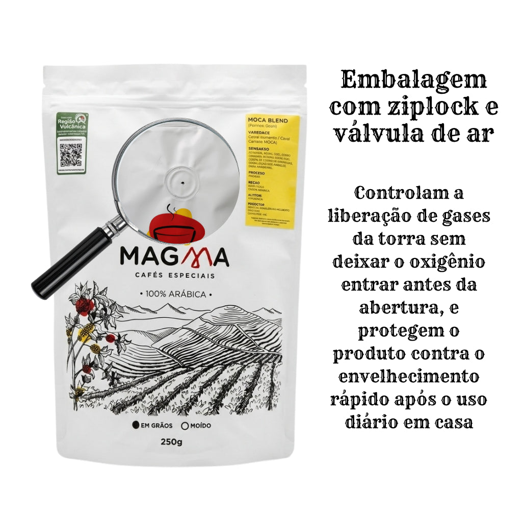 Café Especial Moca Blend em Grãos 250g