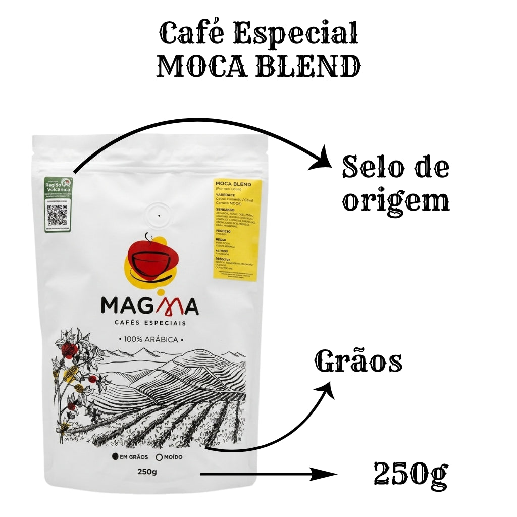 Café Especial Moca Blend em Grãos 250g