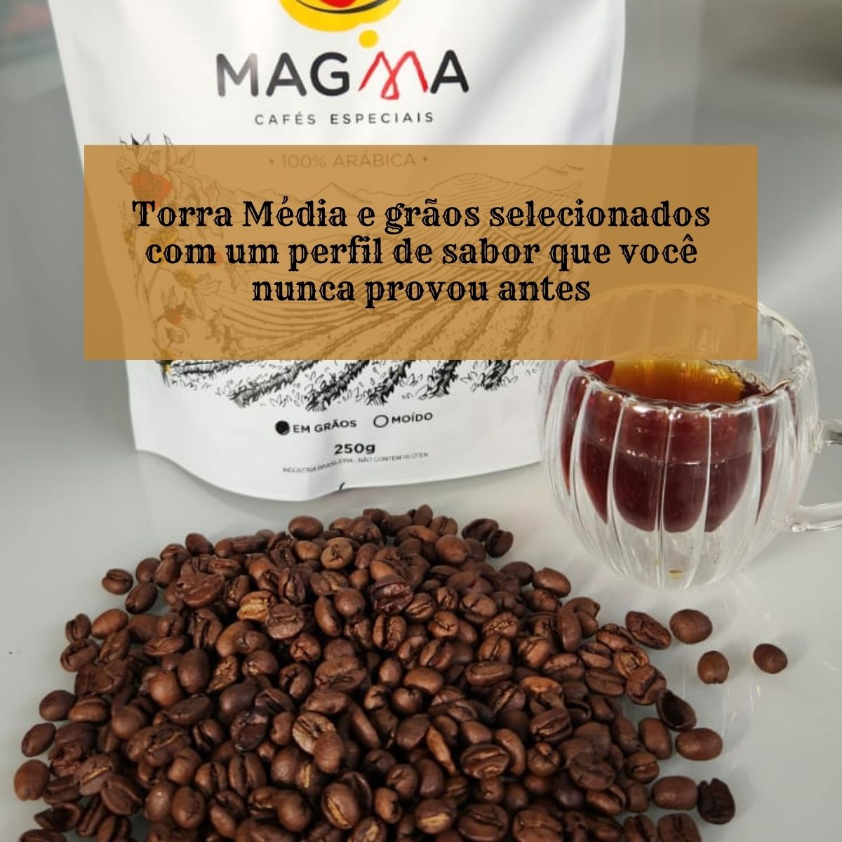Café Especial Frutas Amarelas Grãos 250g 85,5 Pontos 100% Arábica