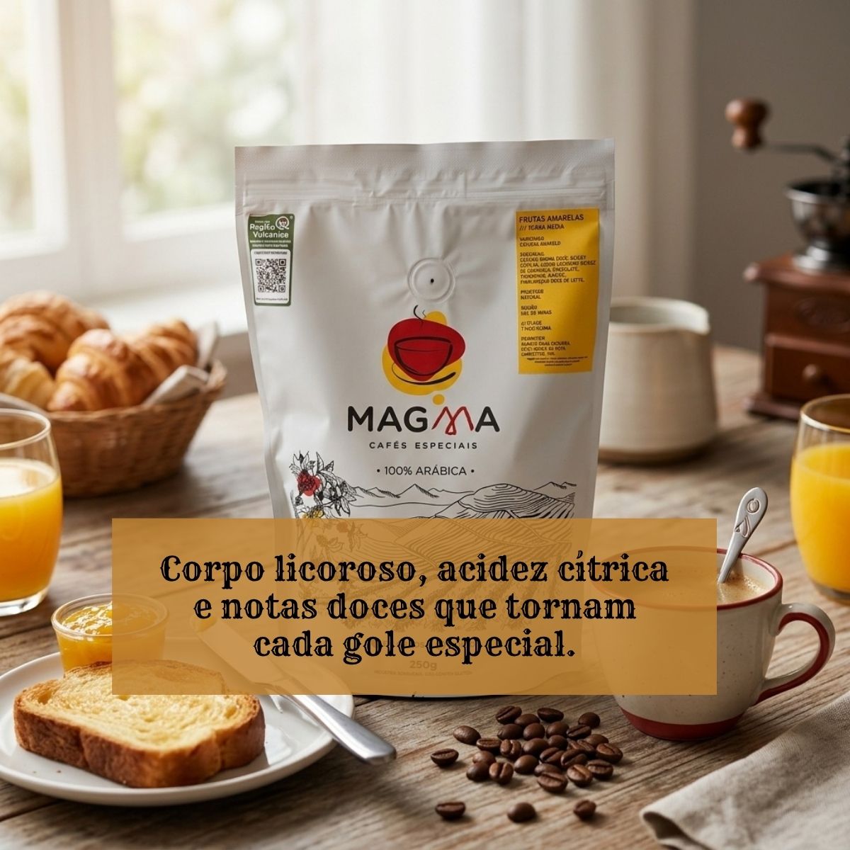 Café Especial Frutas Amarelas Moído 250g | 85,5 Pontos 100% Arábica
