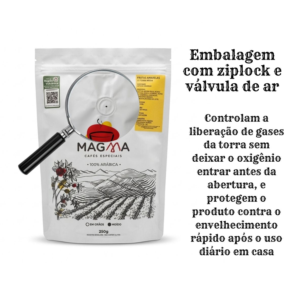 Café Especial Frutas Amarelas Moído 250g | 85,5 Pontos 100% Arábica