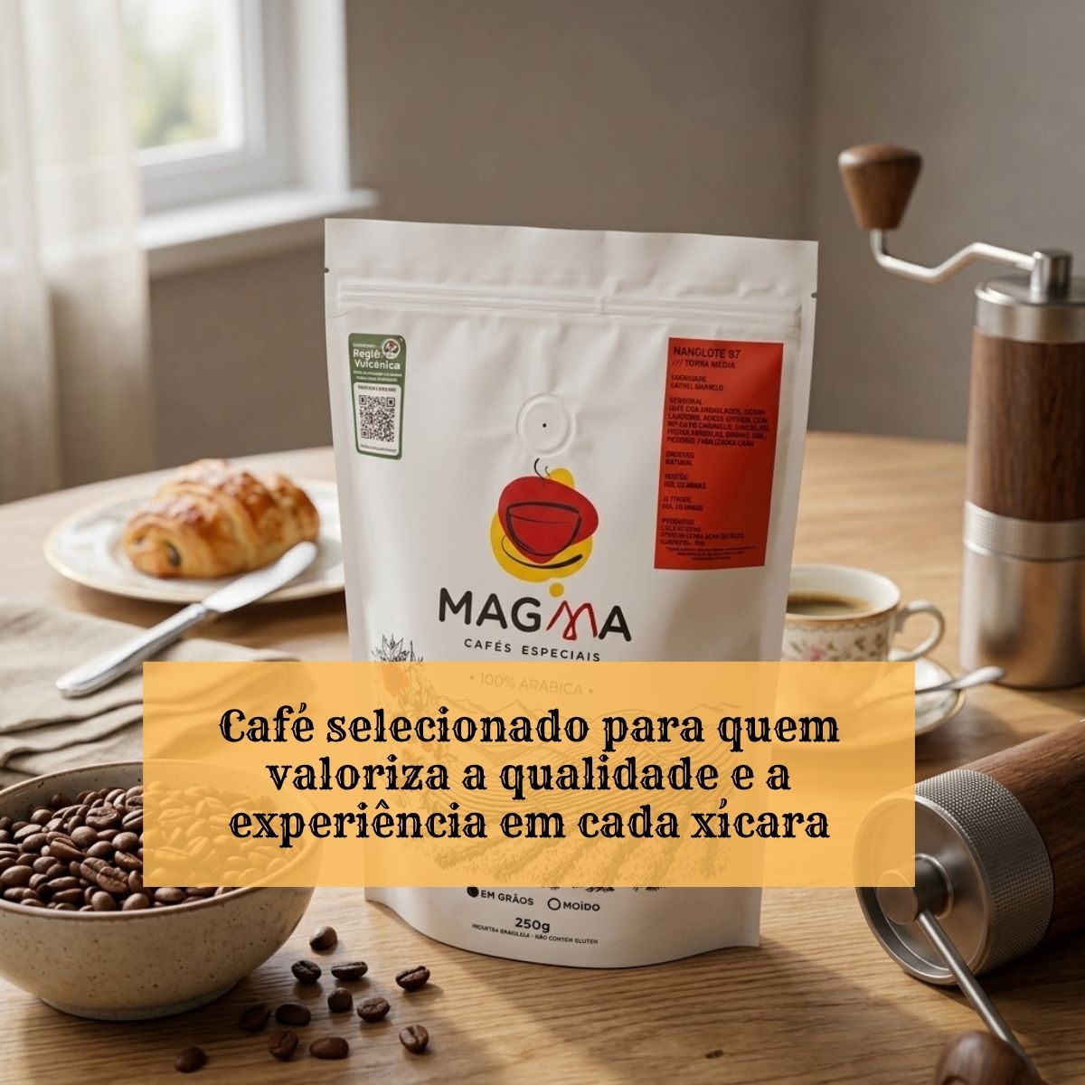 Café Especial Nanolote 87 Pontos em Grãos 250g 100% Arábica