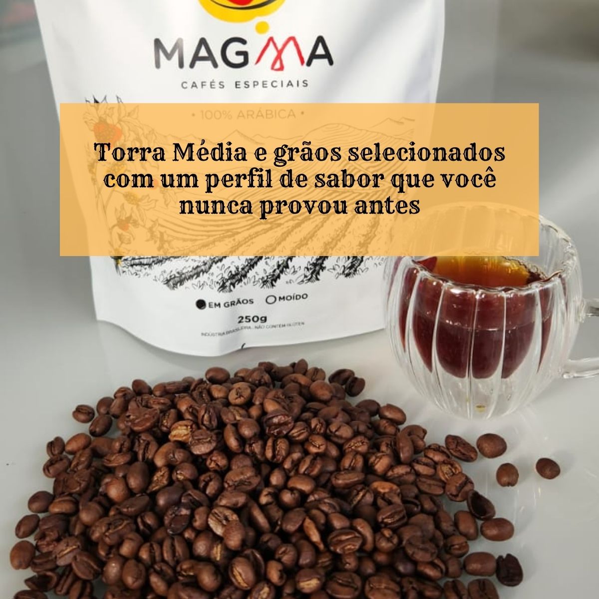 Café Especial Nanolote 87 Pontos em Grãos 250g 100% Arábica